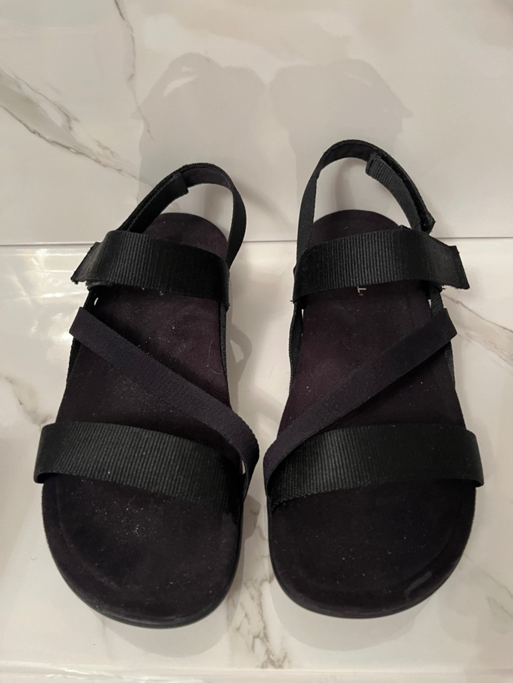 Merrell Black Adjustable Strap Sandals